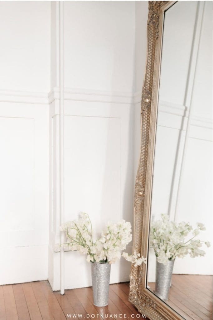 Bedroom Refresh - statment mirror