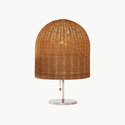 Ellison Studios - Bell Wicker Table Lamp