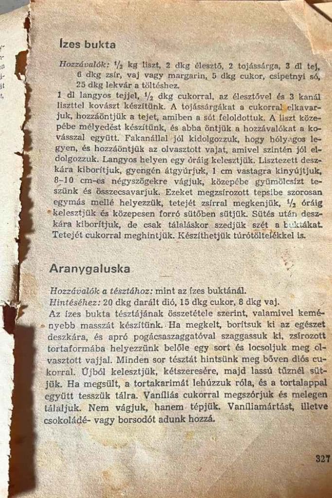 old cookbook cinnamon recipe