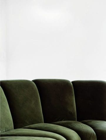 Green sofa design