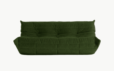 Ligne Roset - Togo Loveseat velvet green sofa