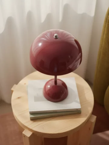 Burgundy table lamps
