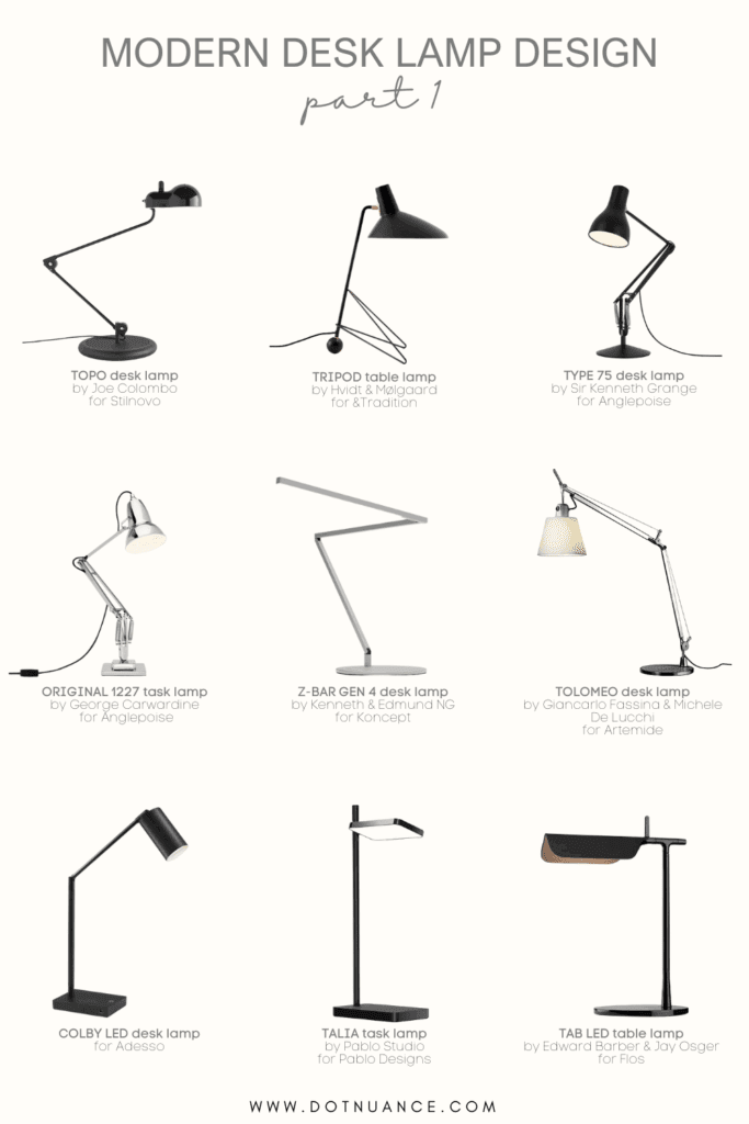 modern desk lamp design