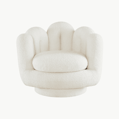 Serpentine Swivel Chair by Jonathan Adler