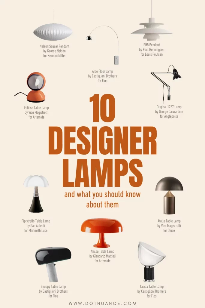 mid century lamps design