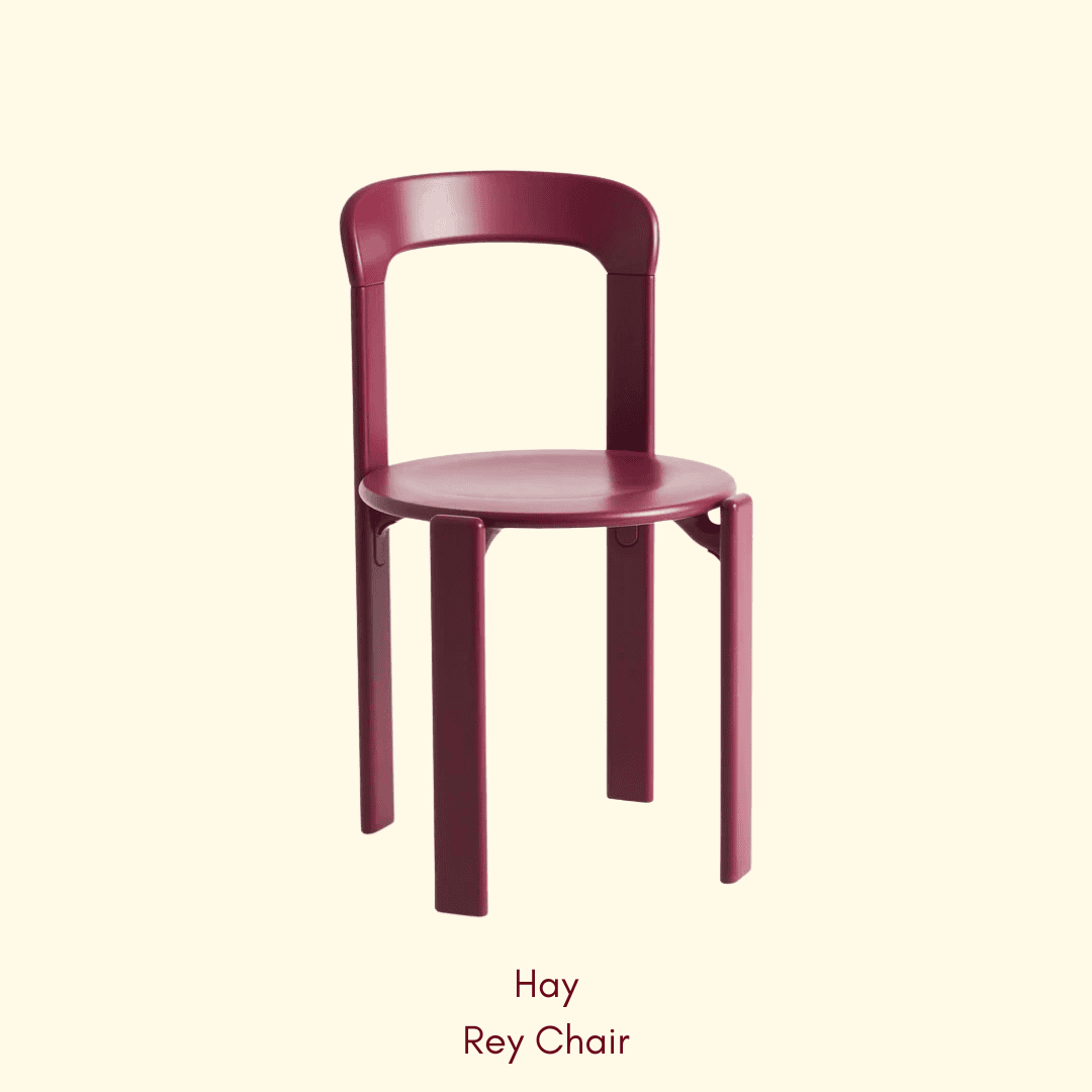 Hay - Rey chair in burgundy