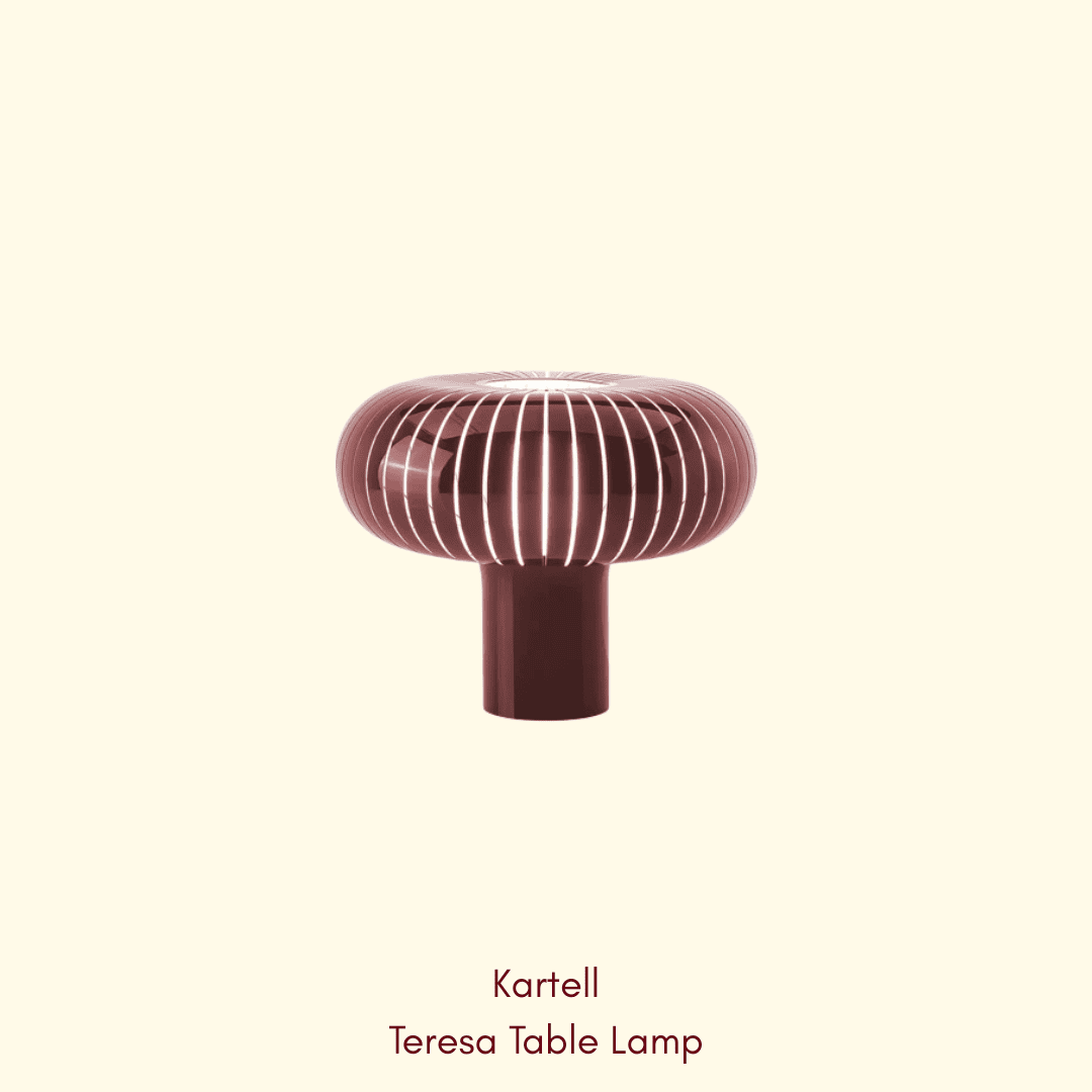 Kartell - Teresa Table lamp - burgundy home decor